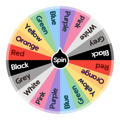 Random Color Wheel Spinner .
